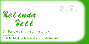 melinda hell business card